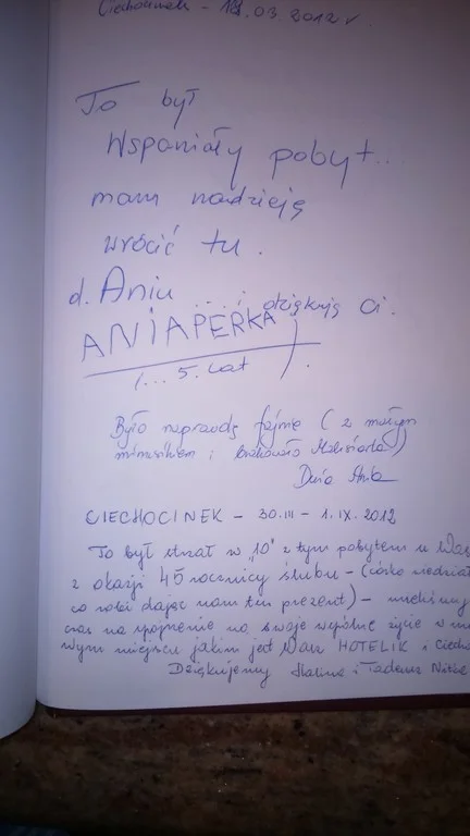 Księga gości strona 13