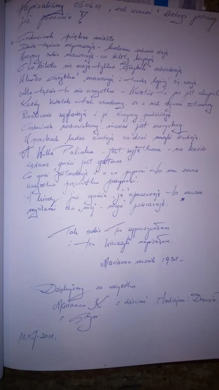 Księga gości strona 25