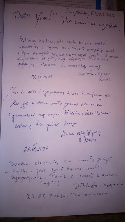 Księga gości strona 54
