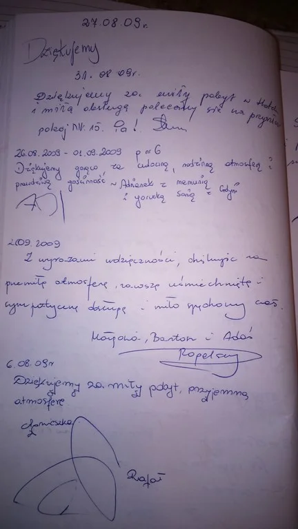 Księga gości strona 56