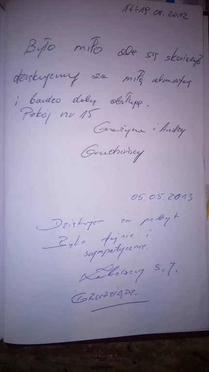 Księga gości strona 6