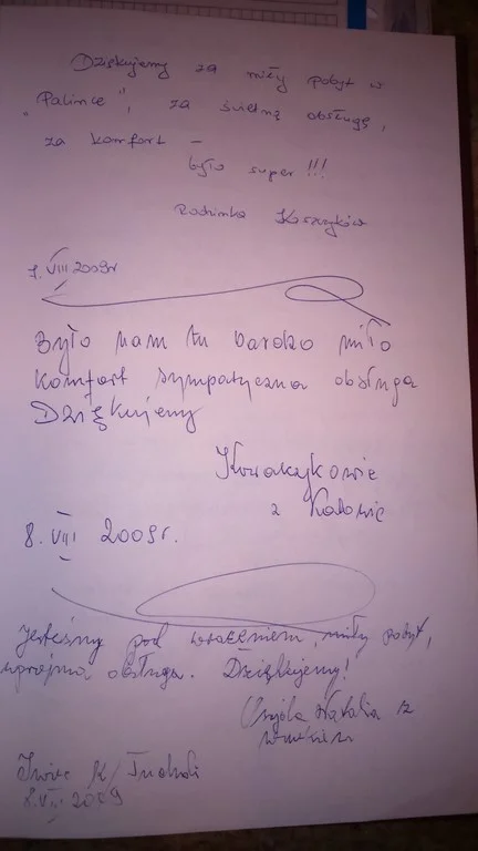 Księga gości strona 61