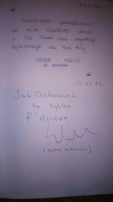 Księga gości strona 70