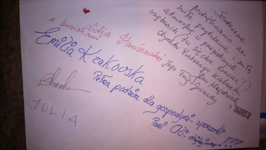 Księga gości strona 76