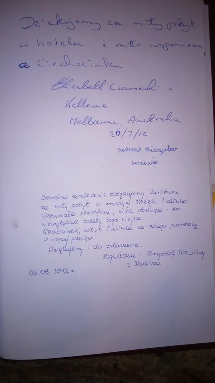 Księga gości strona 8