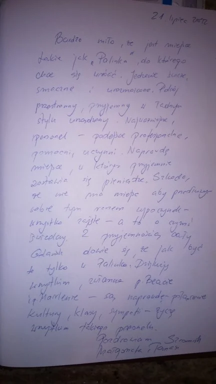 Księga gości strona 9